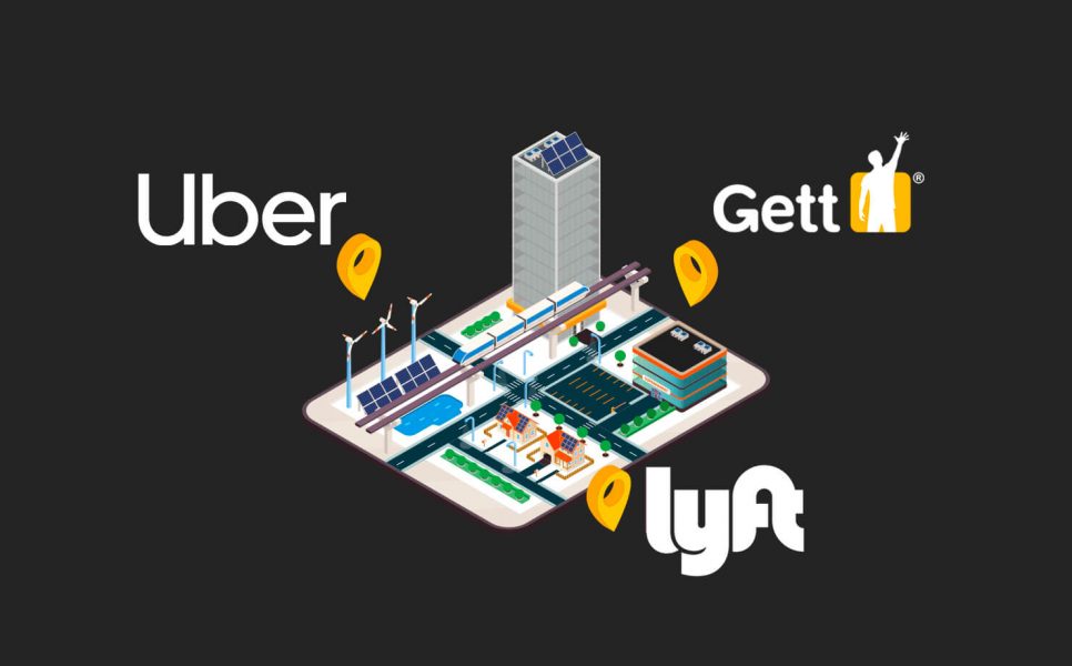 Lyft Uber and Gett