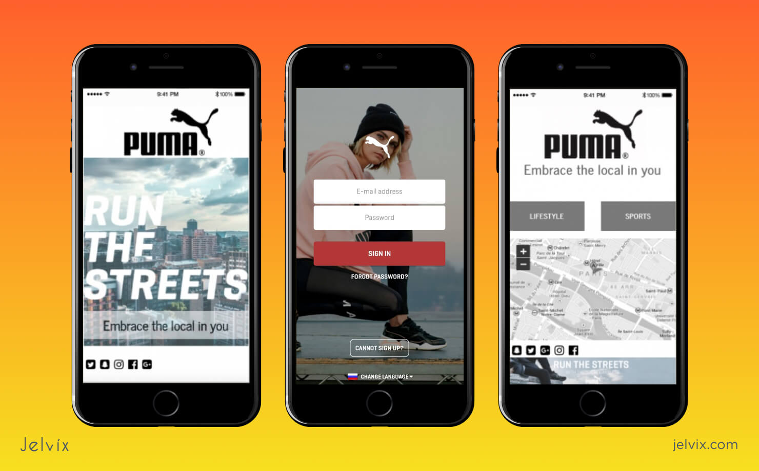 puma phone apps