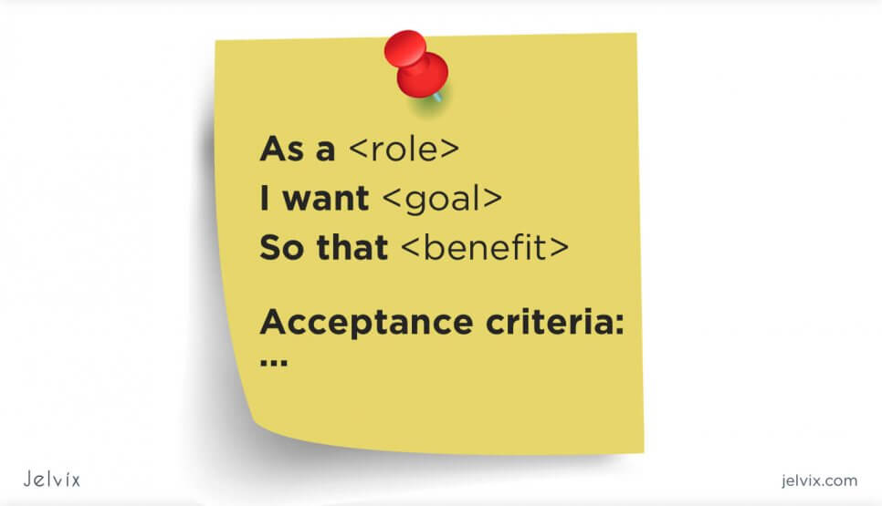 list of acceptance criteria