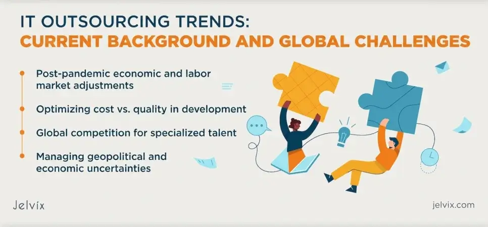 IT outsourcing background and challenges