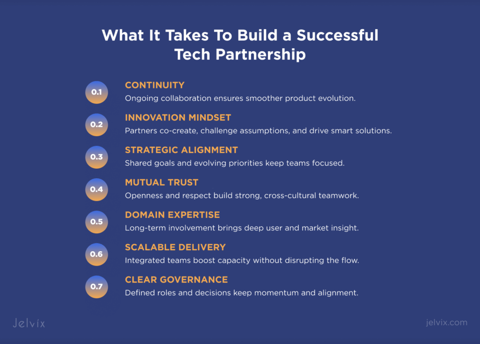 What it takes to build a successful tech partnership